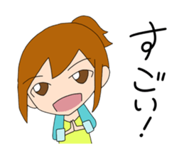 ponytail girl stickers sticker #6799293