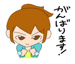 ponytail girl stickers sticker #6799300