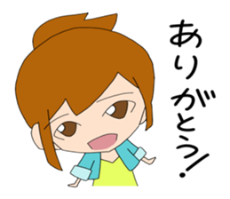 ponytail girl stickers sticker #6799305