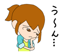 ponytail girl stickers sticker #6799309