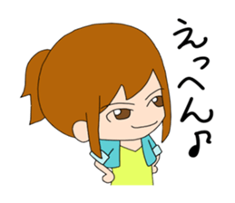 ponytail girl stickers sticker #6799318