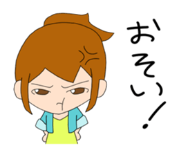 ponytail girl stickers sticker #6799321