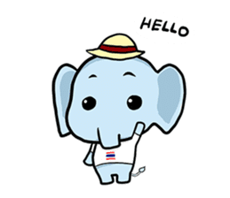 Thai Smiley Elephant sticker #6799368