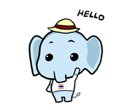 Thai Smiley Elephant sticker #6799368