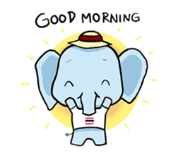 Thai Smiley Elephant sticker #6799369
