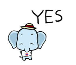 Thai Smiley Elephant sticker #6799370