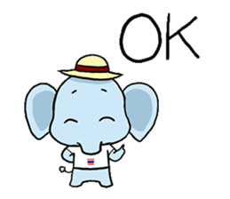 Thai Smiley Elephant sticker #6799372