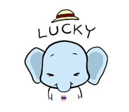 Thai Smiley Elephant sticker #6799378