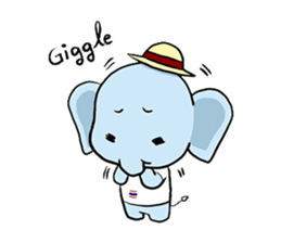 Thai Smiley Elephant sticker #6799381