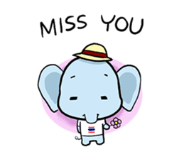 Thai Smiley Elephant sticker #6799382