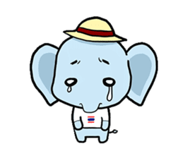Thai Smiley Elephant sticker #6799387
