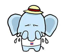 Thai Smiley Elephant sticker #6799388