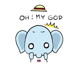 Thai Smiley Elephant sticker #6799397