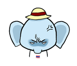 Thai Smiley Elephant sticker #6799401