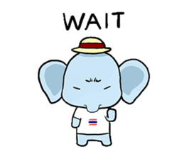 Thai Smiley Elephant sticker #6799402