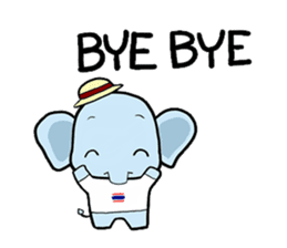 Thai Smiley Elephant sticker #6799407