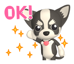 3D Chihuahua Friends sticker #6800088