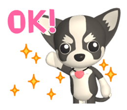 3D Chihuahua Friends sticker #6800088