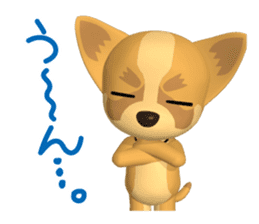 3D Chihuahua Friends sticker #6800090