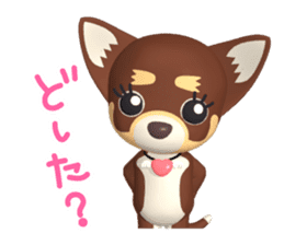 3D Chihuahua Friends sticker #6800091