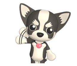 3D Chihuahua Friends sticker #6800101