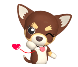 3D Chihuahua Friends sticker #6800108