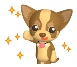 3D Chihuahua Friends sticker #6800113