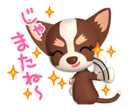 3D Chihuahua Friends sticker #6800118