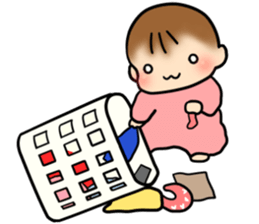 Baby diary with illustrations sticker #6800628