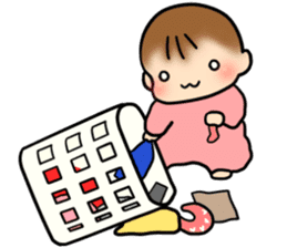 Baby diary with illustrations sticker #6800628