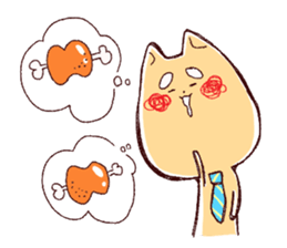 Gluttonous dogs and lonely cat sticker #6800702