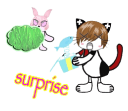 catbabyrabbitamerican sticker #6800955