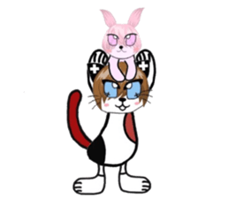 catbabyrabbitamerican sticker #6800961