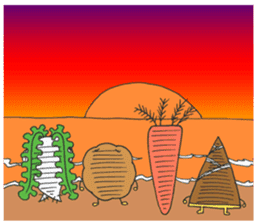 Vegetarian Alien sticker #6801352