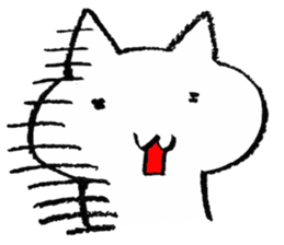 Even this is a cat. sticker #6801952