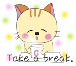 Kuro's daily life 5 English version sticker #6802071