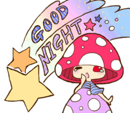 Is avoided; a toadstool "Beniko-chan" sticker #6802369