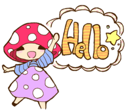 Is avoided; a toadstool "Beniko-chan" sticker #6802370