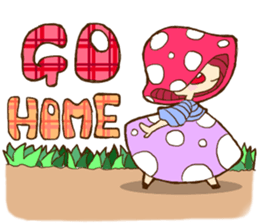 Is avoided; a toadstool "Beniko-chan" sticker #6802373
