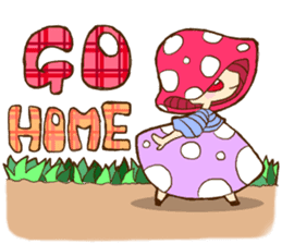 Is avoided; a toadstool "Beniko-chan" sticker #6802373
