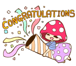 Is avoided; a toadstool "Beniko-chan" sticker #6802376