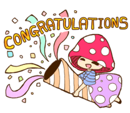 Is avoided; a toadstool "Beniko-chan" sticker #6802376