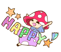 Is avoided; a toadstool "Beniko-chan" sticker #6802377