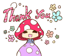 Is avoided; a toadstool "Beniko-chan" sticker #6802378