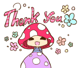 Is avoided; a toadstool "Beniko-chan" sticker #6802378