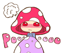 Is avoided; a toadstool "Beniko-chan" sticker #6802380