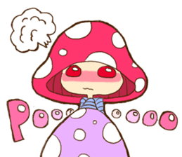 Is avoided; a toadstool "Beniko-chan" sticker #6802380