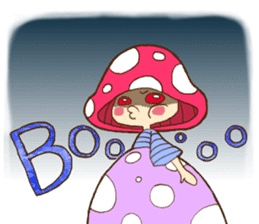Is avoided; a toadstool "Beniko-chan" sticker #6802381