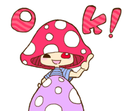 Is avoided; a toadstool "Beniko-chan" sticker #6802382