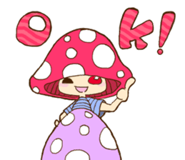 Is avoided; a toadstool "Beniko-chan" sticker #6802382